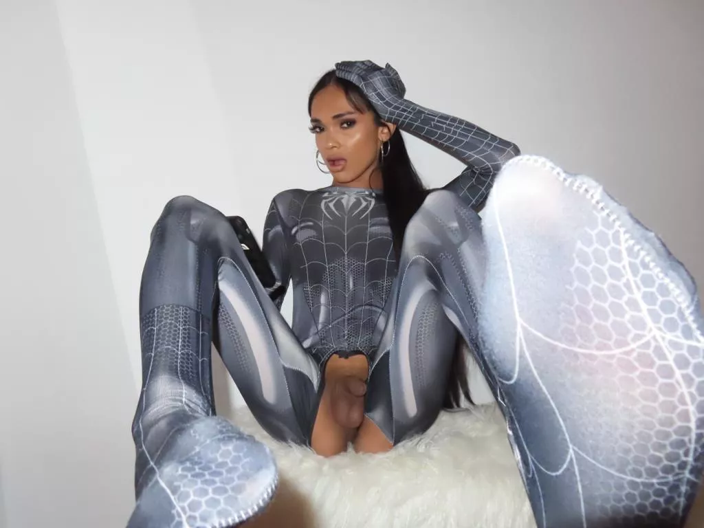 The Spiderman costume stays ON while you suck on my cute cock posted by Fokijusa46656