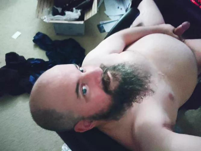 The view from my computer while I glow y'all up, like all these sexy-ass pics and keep gettin chubby for some reason. by BearserkerOne