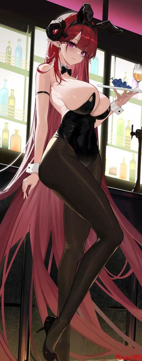 Waitress Bunny Hindenburg [Azur Lane] by CheetahSperm18