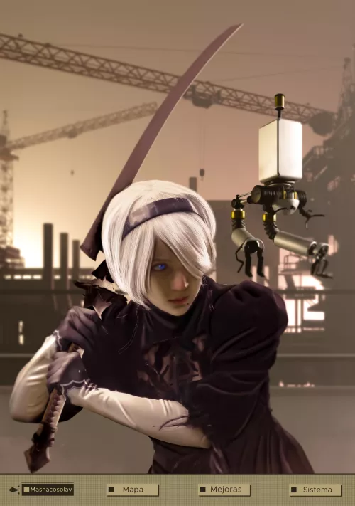 2B cosplay by MashaCosplay by WeilStation