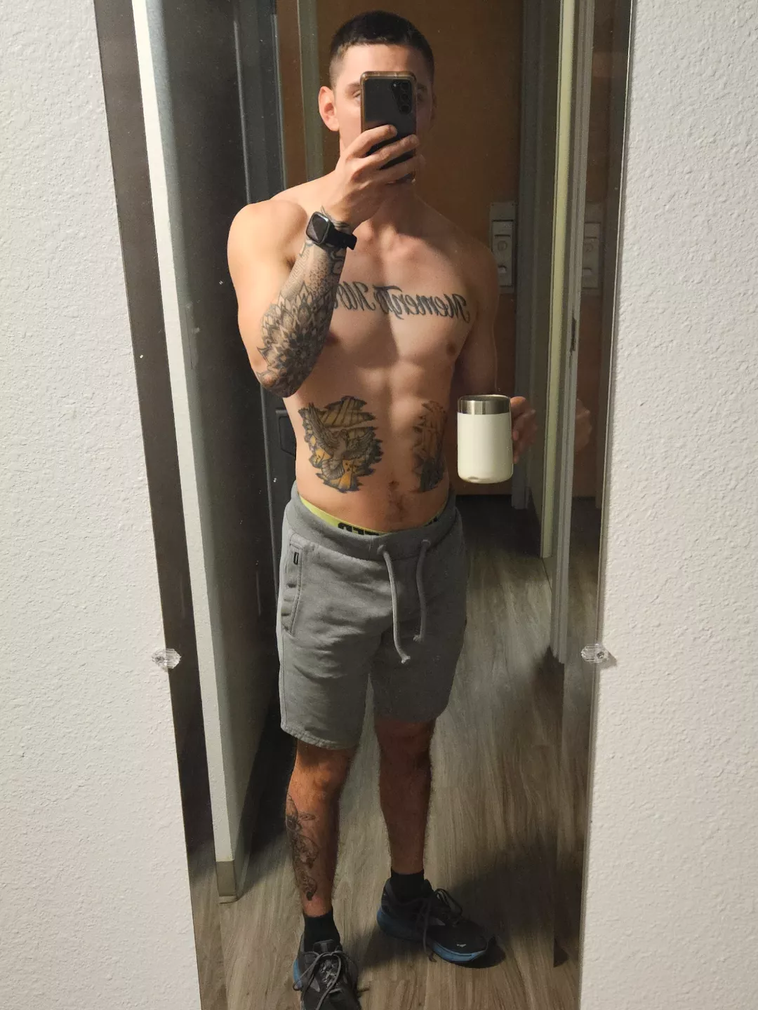 Been trying to get leaner. This is one of my progress photos. posted by DemonioDelNorte