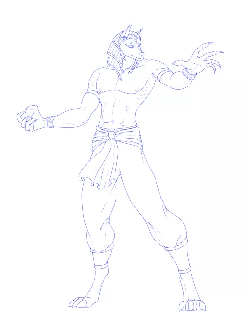 Bit of insight from a non-furry trying to draw my partner's furry (fursona maybe?) by Srianen