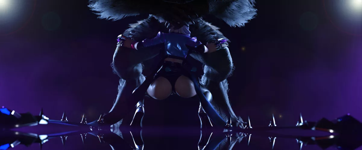 Evelynn X Werewolf. (MadCat_MKII) by Short-Ad224