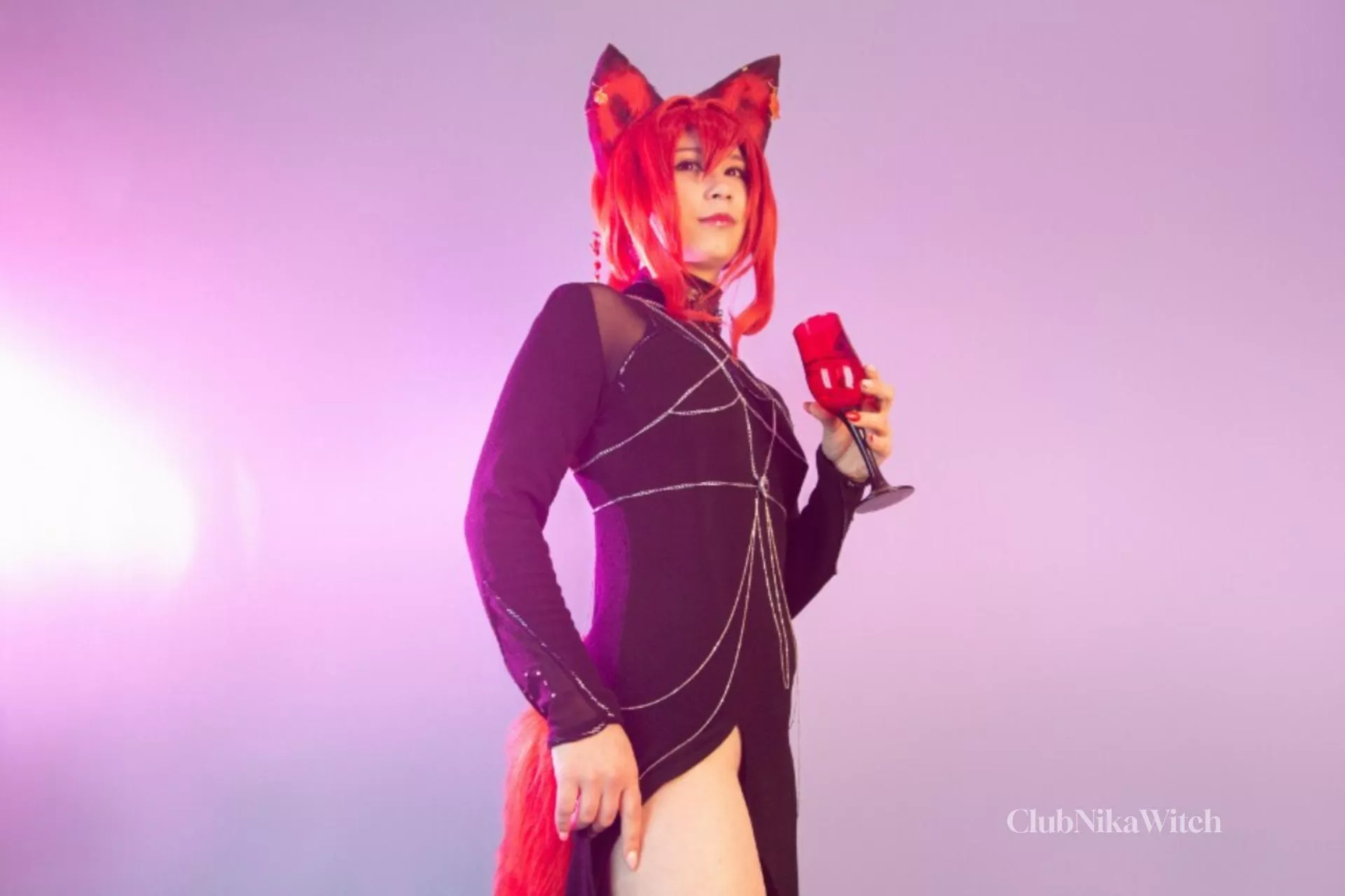 Fem version fox Diluc cosplay by ClubNikaWitch posted by ClubNikaWitch_cos