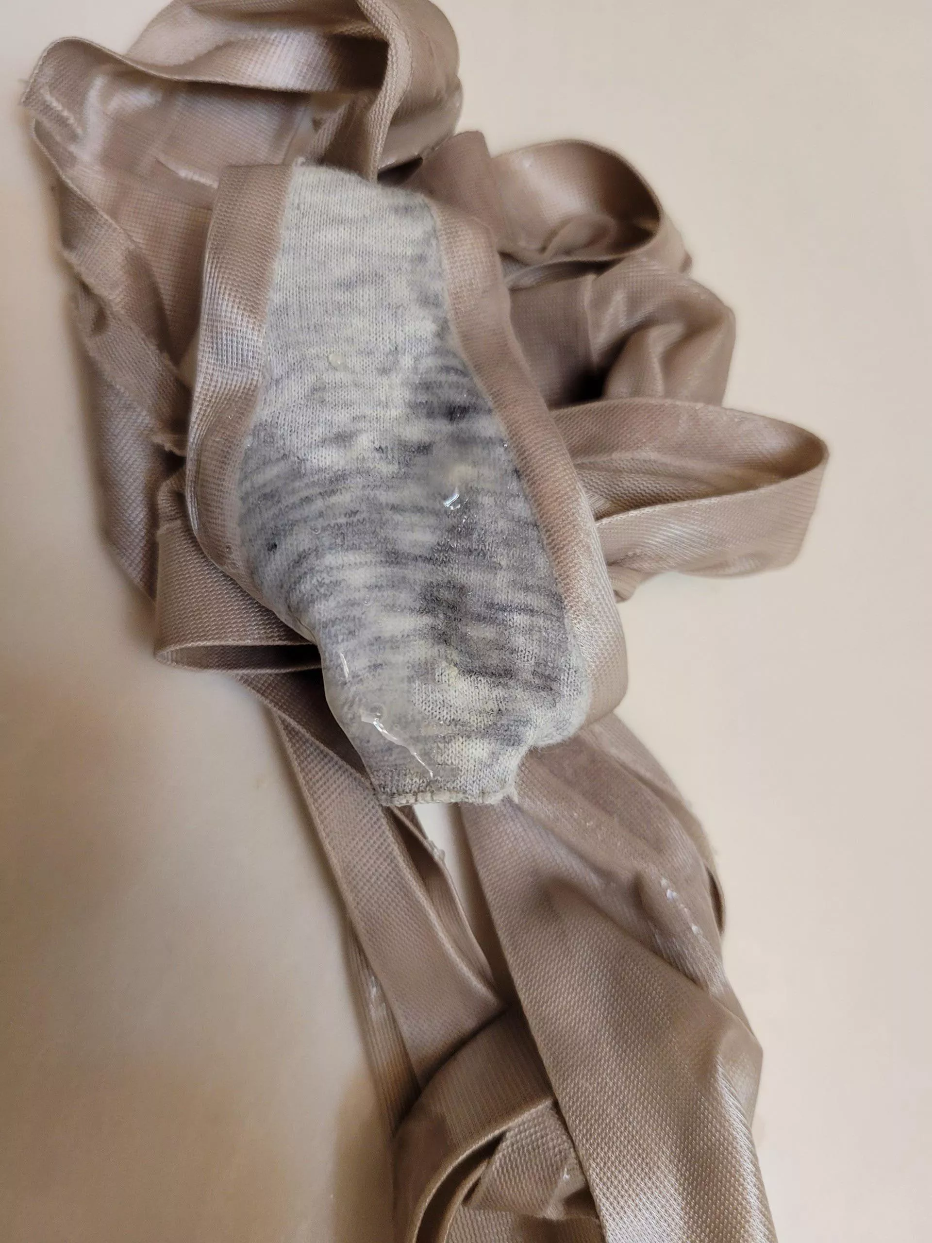 Found my wife’s panties in the bathroom full of cum like this after the plumber left;) posted by Fit_Car_6454