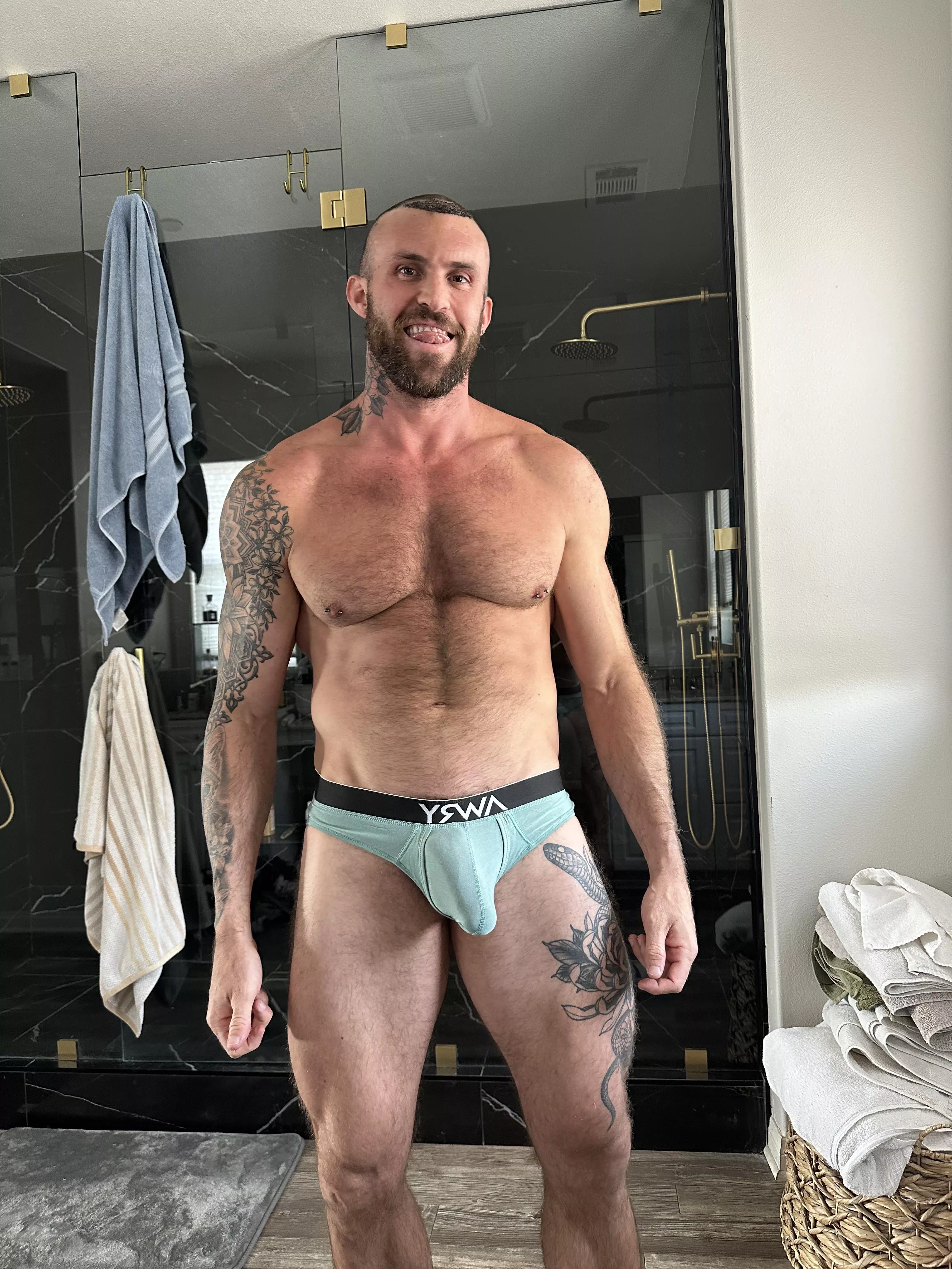 Got a little excited trying on my new briefs posted by BlaringAirtime