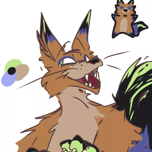 Got another fursona! (Drawn by a friend) by Fynxoline