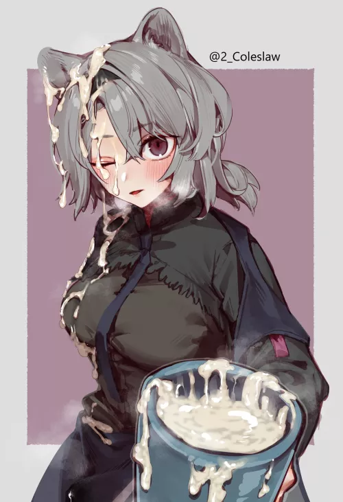 How about a glass of hot cum? [Absinthe from Arknights; By: 2_Coleslaw] by SoftScanner