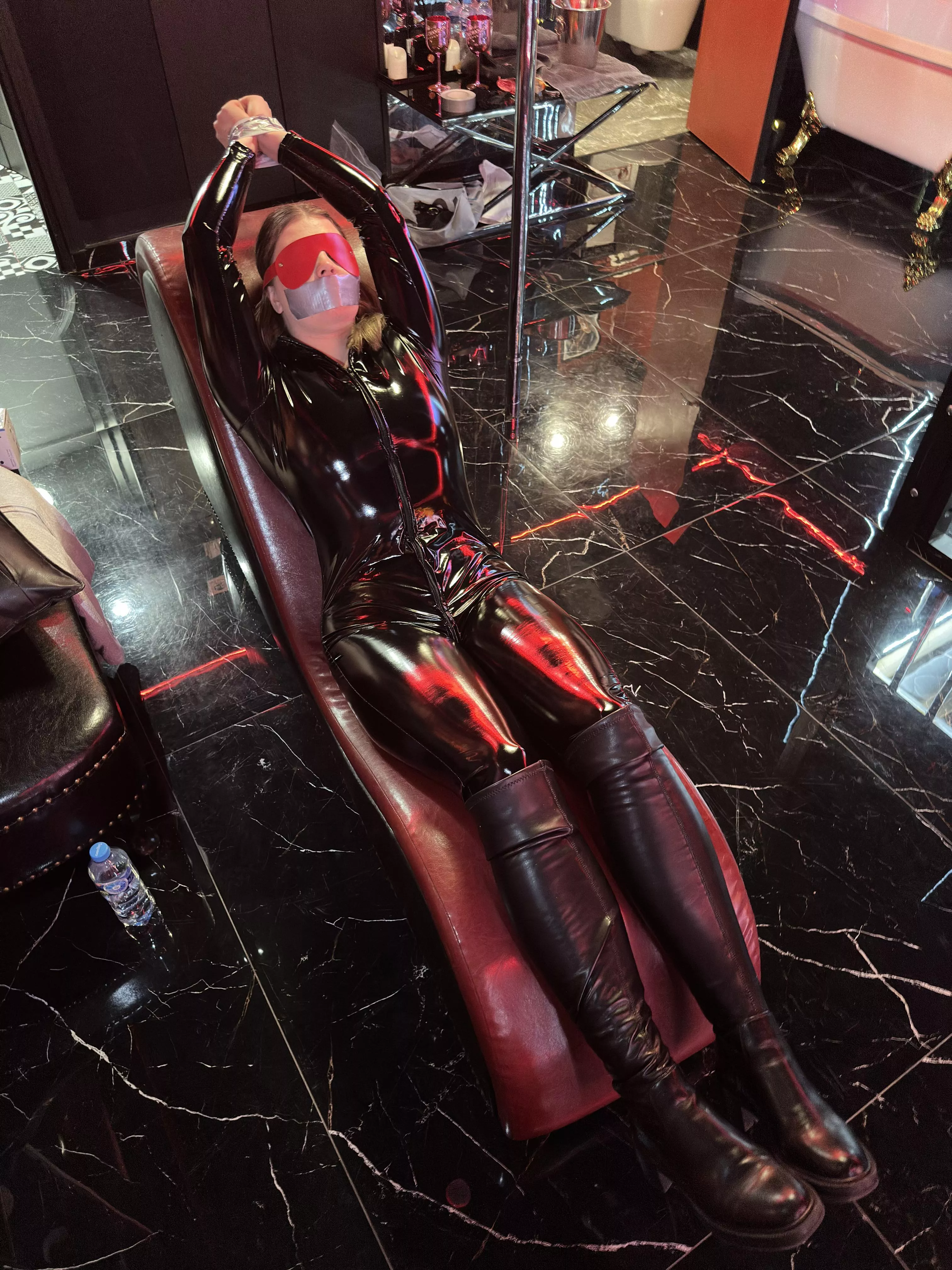 I'm tied up in BDSM basement with sex furniture posted by Navlia