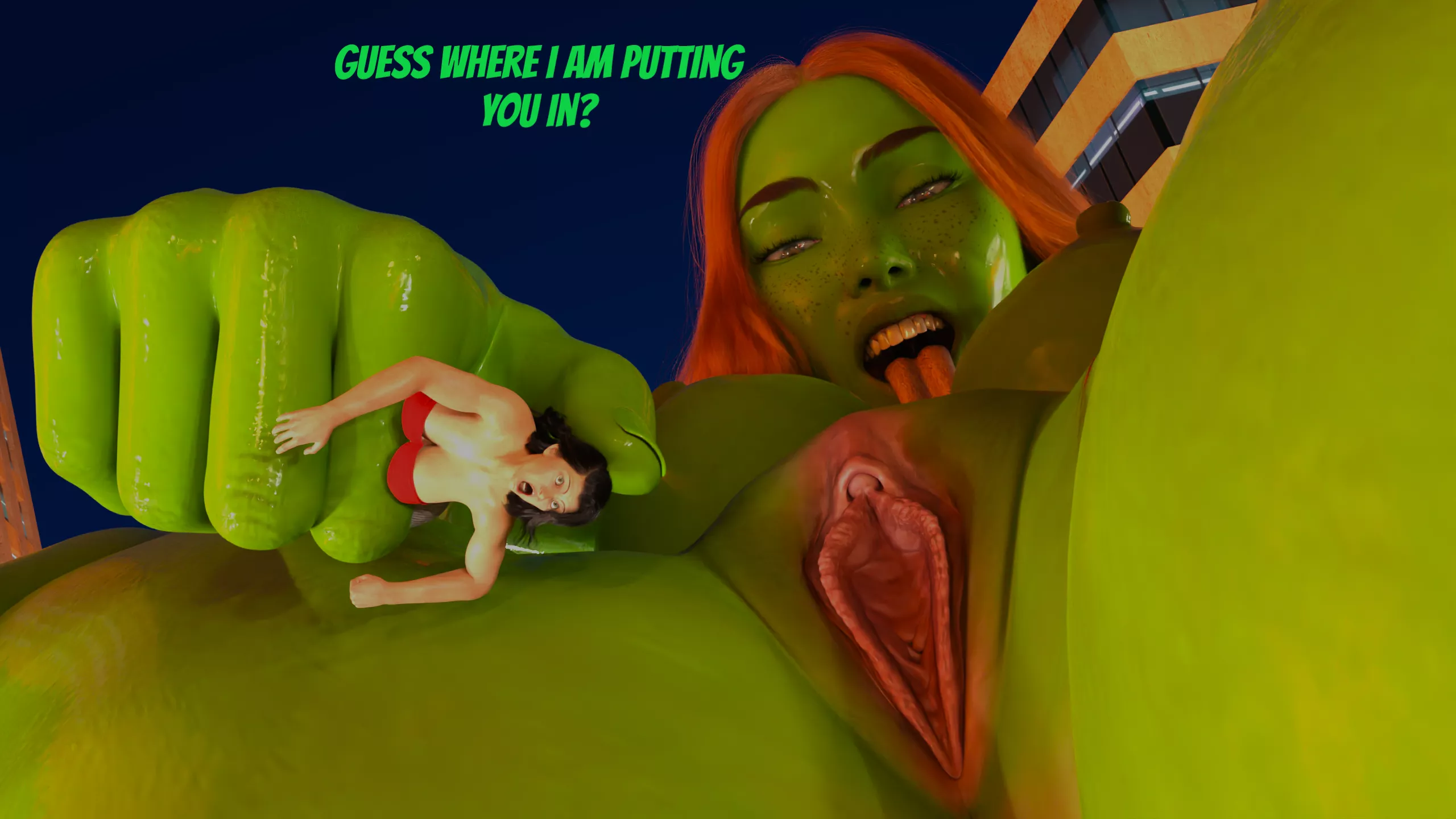 {Image} Poison Ivy - Insertion Vore [Art by BiggestBrawler] [Female Pred] [Female Prey] [Comic] - Follow me on Twitter for more: @BiggestBrawler posted by Advanced_Biggest