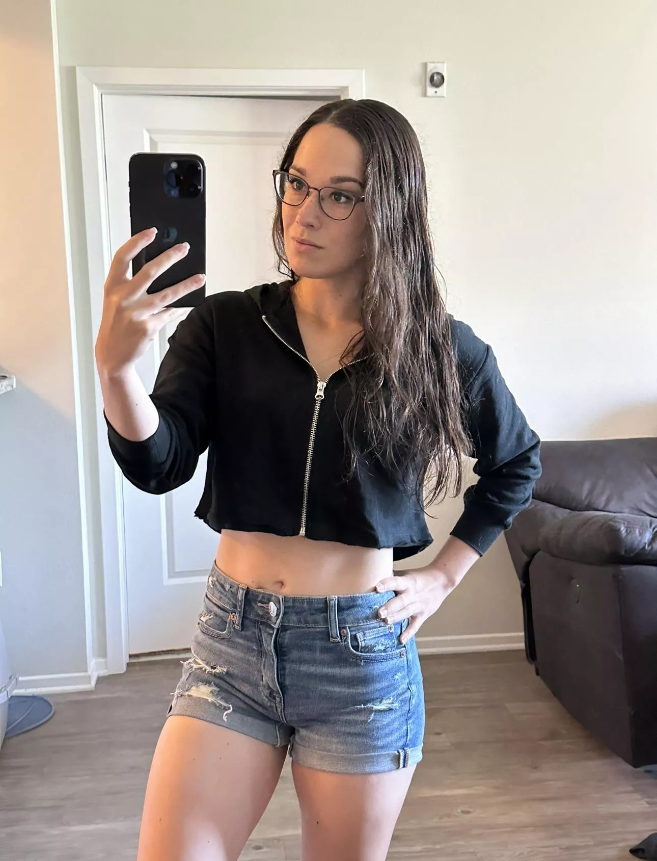 It might be raining but I’m still wearing shorts lol. posted by AlanaAraya