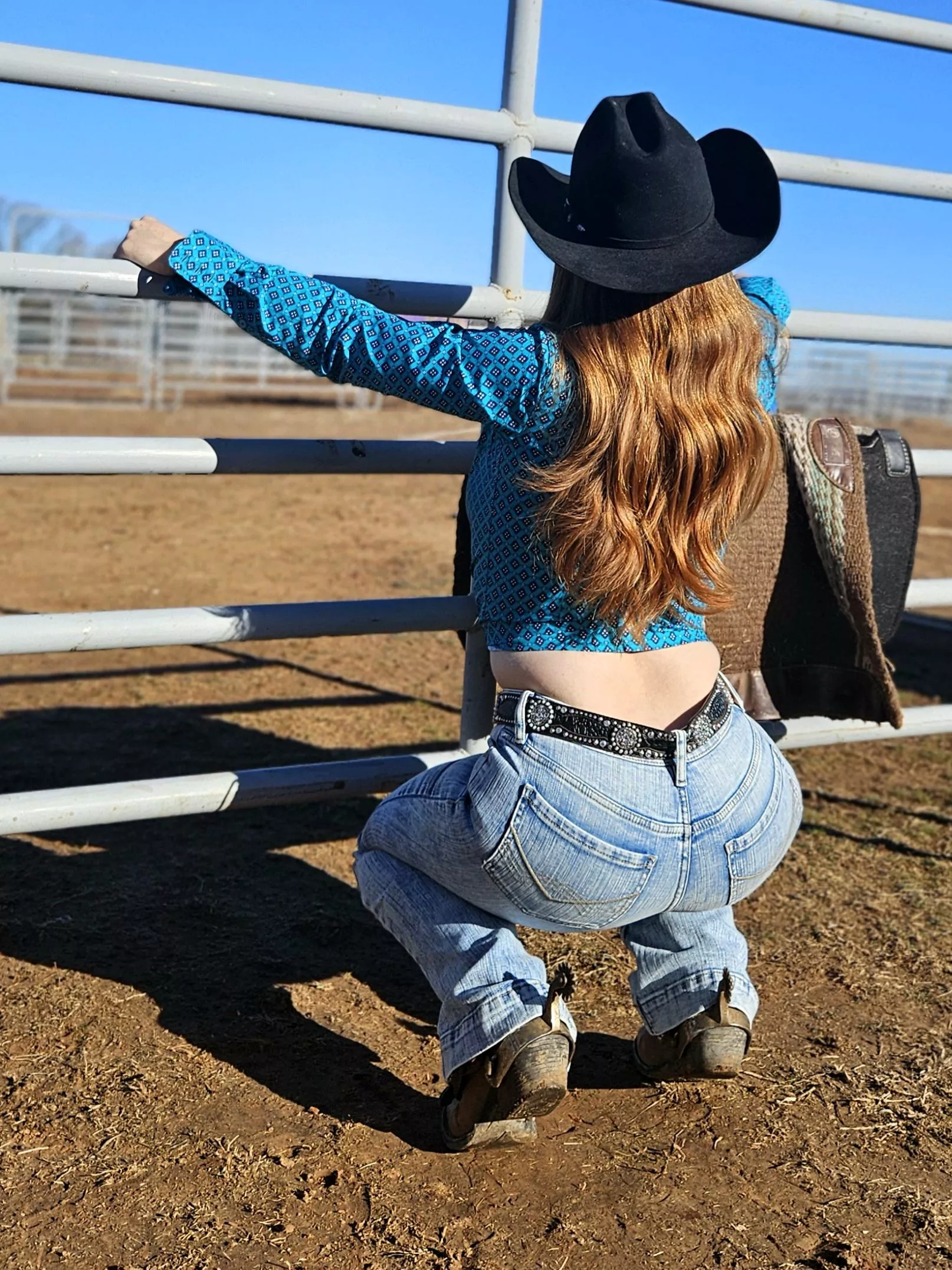 Jeans that are squat proof are essential 👌 posted by Naughty_Red_Farmgirl