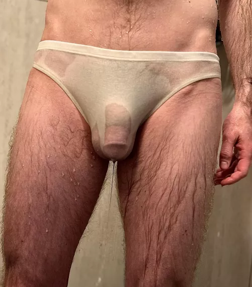 Let’s have a wet briefs contest… I’ll go first. 😈 by 2Cocks4Balls