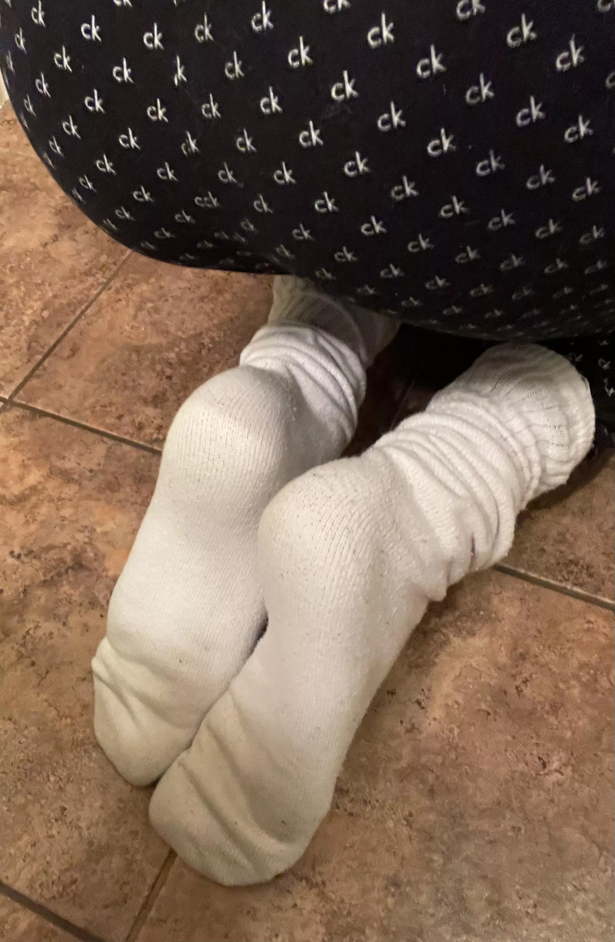 look the perfect place for you to rest your face and smell my socks posted by SoftestSockss