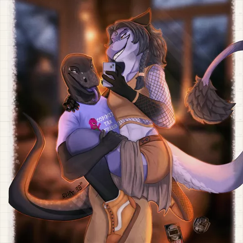 Mirror Selfie (Art by Me) by RhaelRhaelRasputin