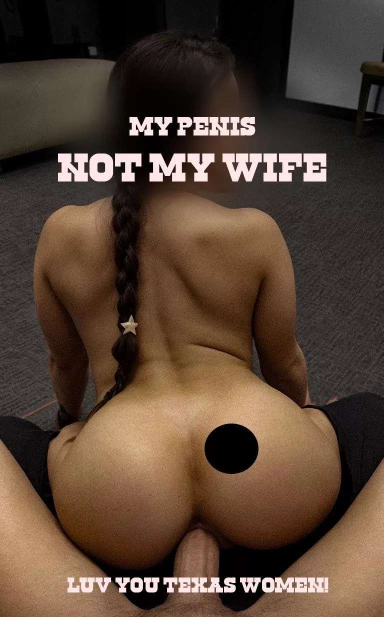 My Penis - Not my wife. Throwback to 1,5 year ago, while traveling to Texas, I met this amazing wife. posted by Fun-Negotiation7583