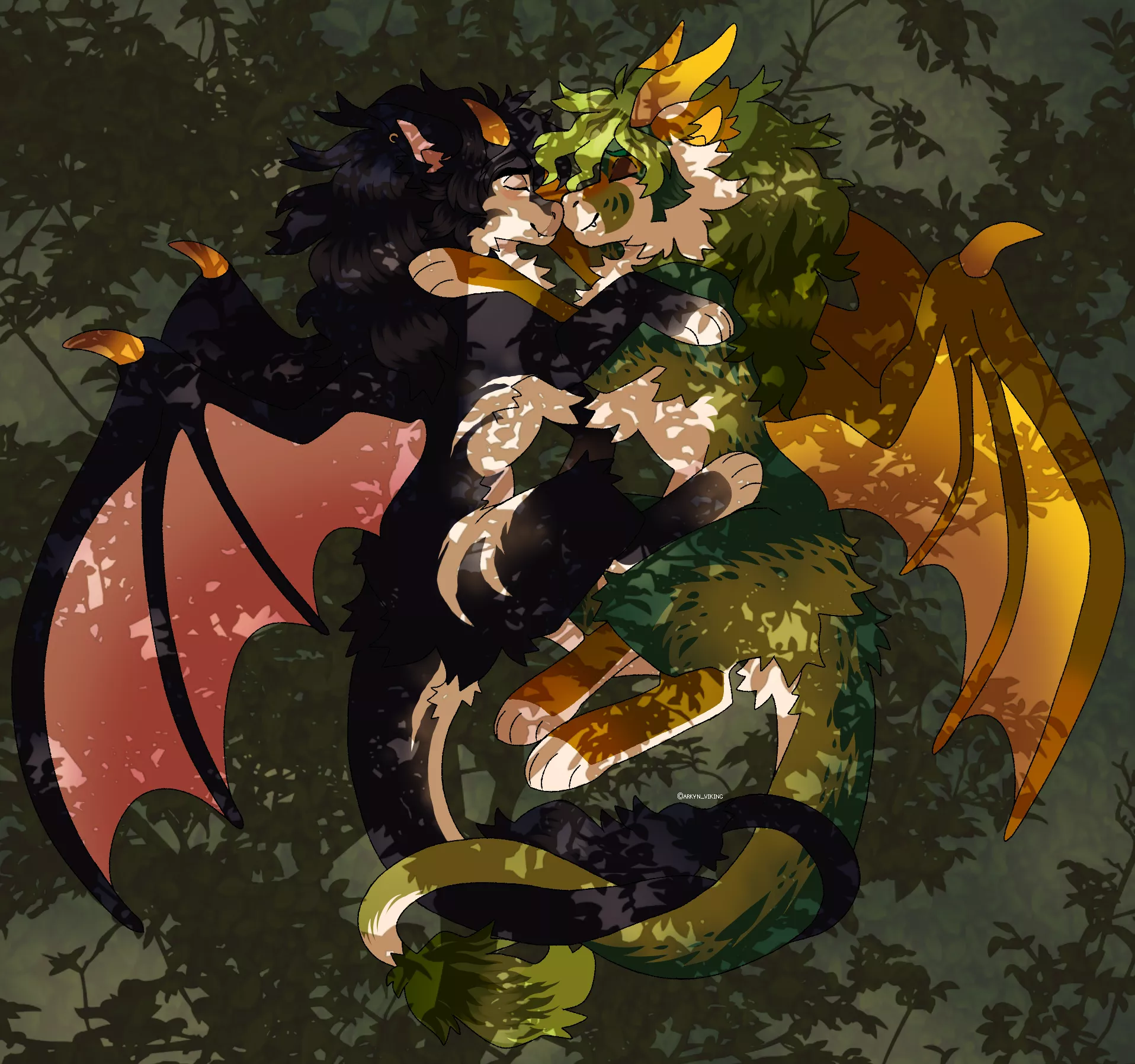 My sona & comfort OC cuddling 🫶 posted by Arkyn_Viking