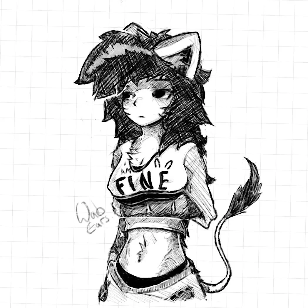 OC Sketch I did today posted by LeDommk