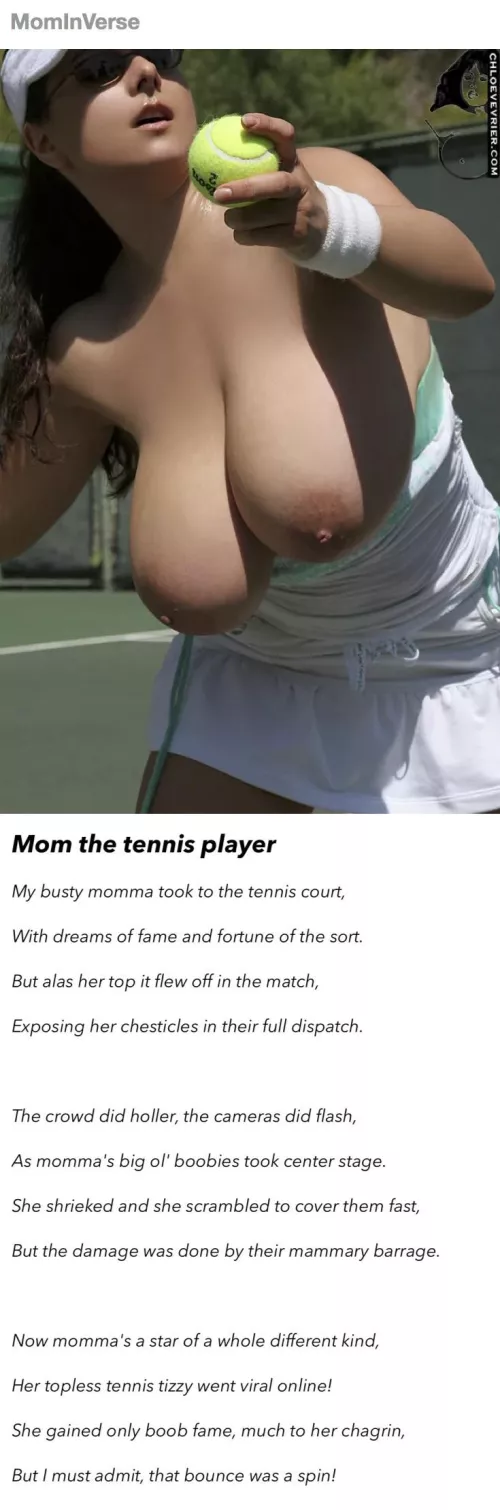 [POEM] MOM:The Tennis player by mominverse