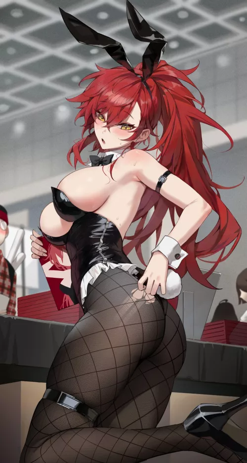 Redhead Bunny Girl by CheetahSperm18