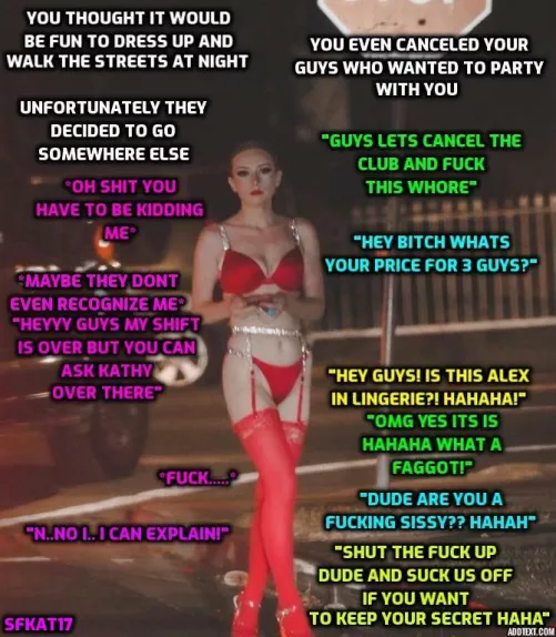 sissy caught being a hooker by SFKat17
