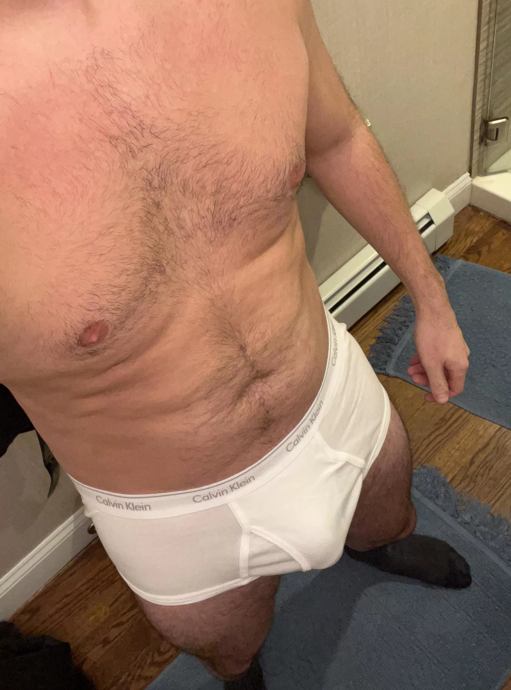 Soft, brief, post work bulge for you posted by Vivid_Cold_3463