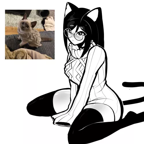 “Sweater Weather” (@OhJeezItsTekona) [Artist’s Original] by ZAHANDOGAKIZU