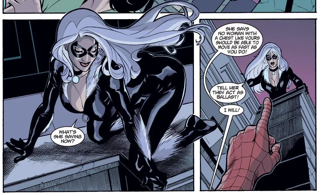 They act as Ballast [Spider-Man/Black Cat: The Evil That Men Do #3 (2002)] posted by PLANET-XXX