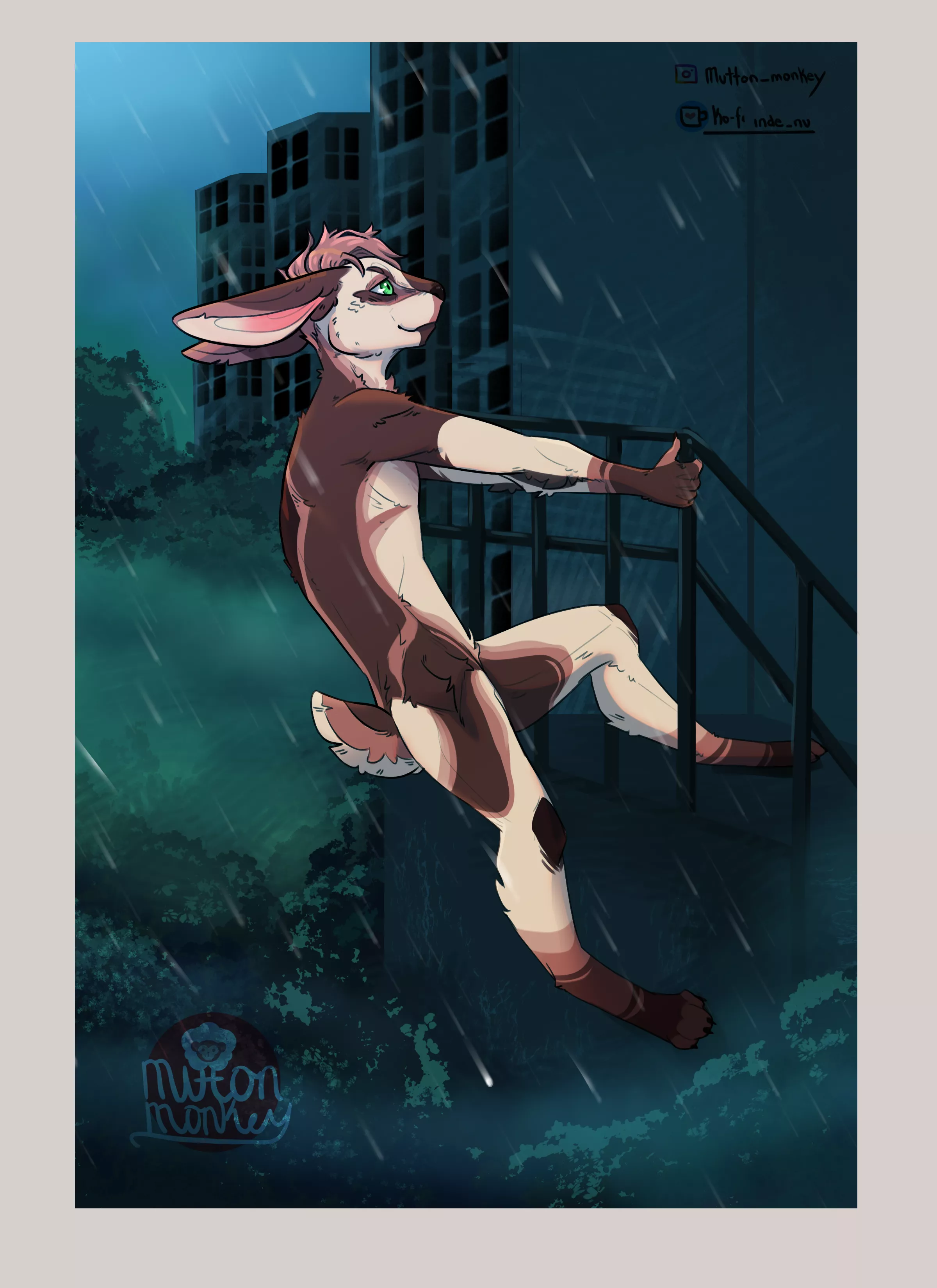 100 furry challenge number 21 youreoutnumbered1to1 (art by me) posted by MuTT0nM0nk3y