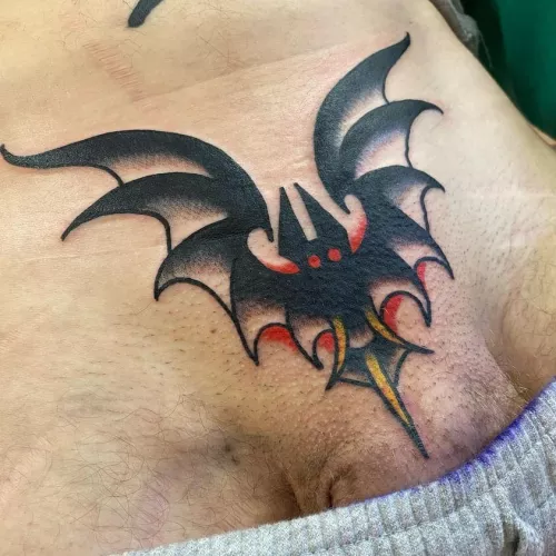 Bat on my bat 🦇🤘 by RitoQuits