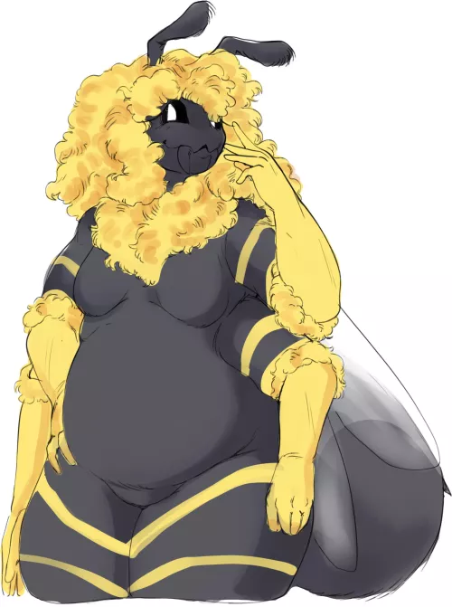 First post here, here is my bee sona Juniper Honeypots. The art is done by my friend who wishes to remain anon by MarvrothGatling