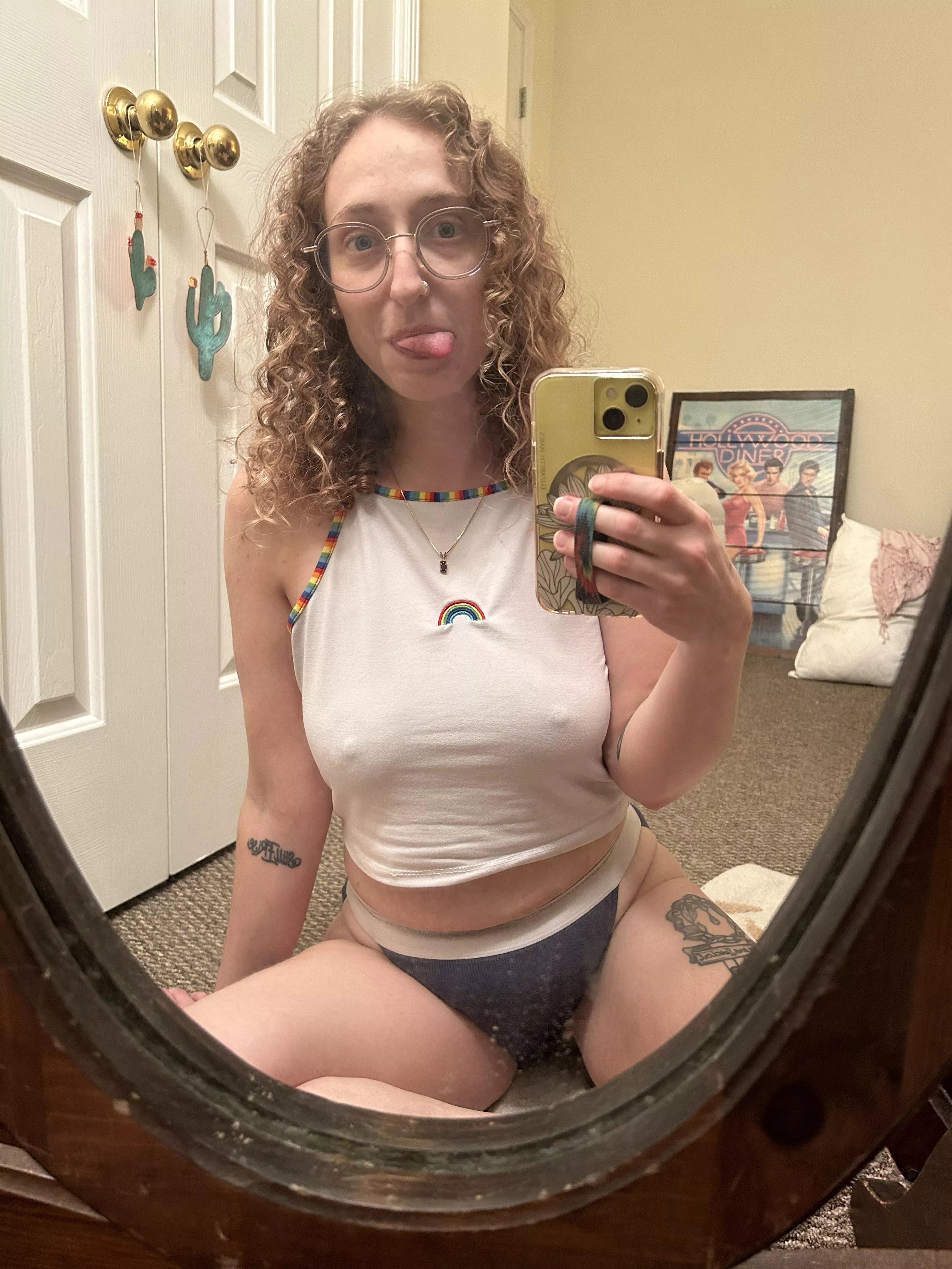 Gotta keep a happy face :) posted by curly_girly69