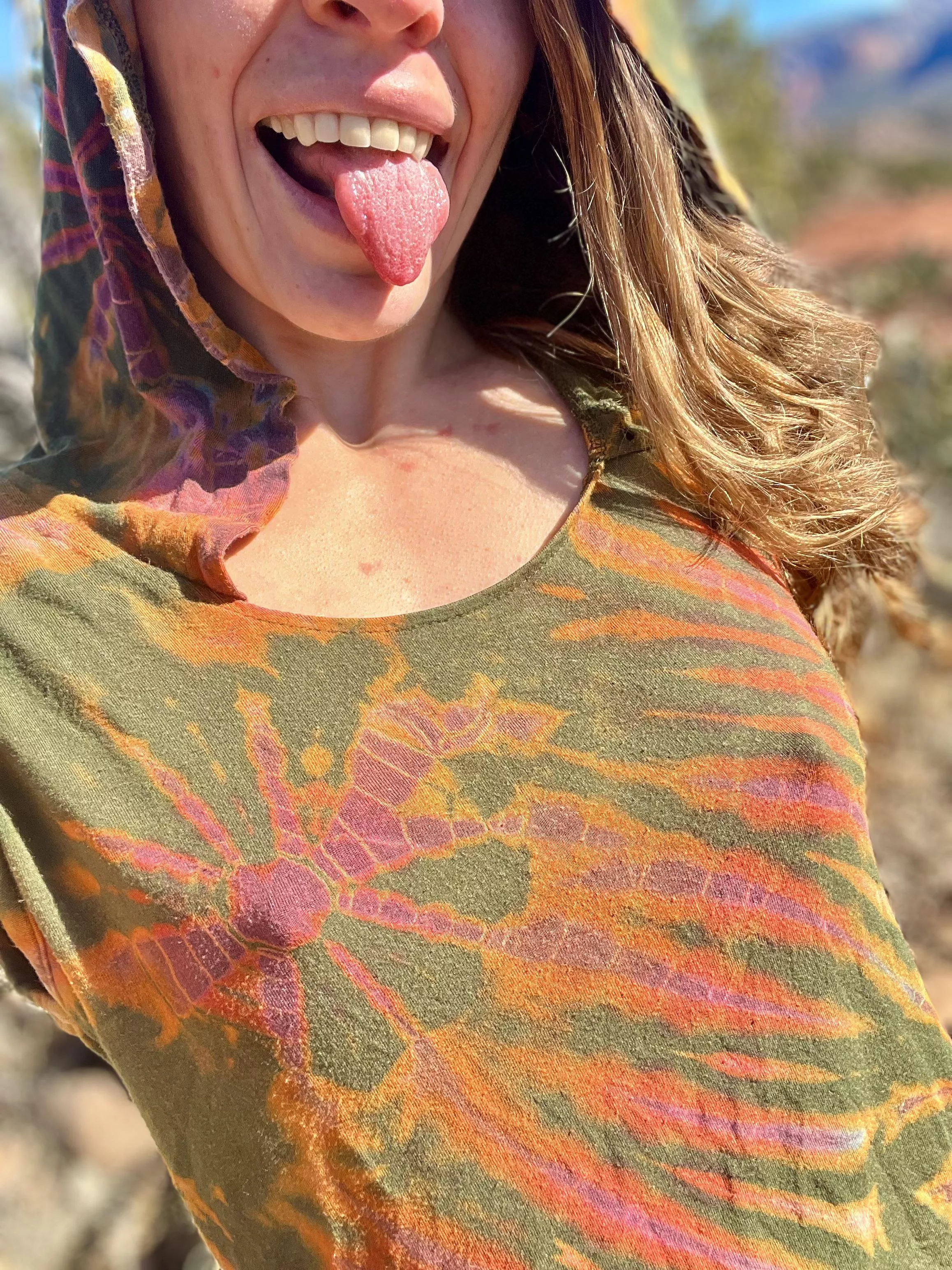 Hanging out in my tie die hoodie posted by KinksAlongTheWay