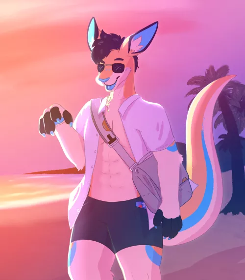 He walks up to you at the beach, what do you do :3 [Art by me] by LeggoMyTeggo