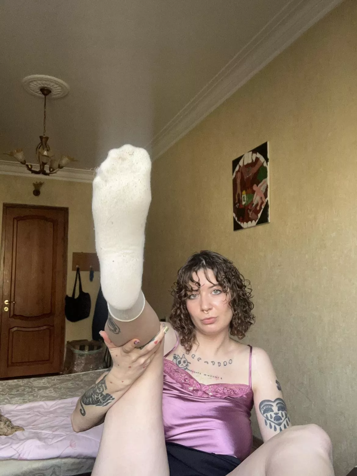 I’m enjoying my own sweat posted by feetyourlick