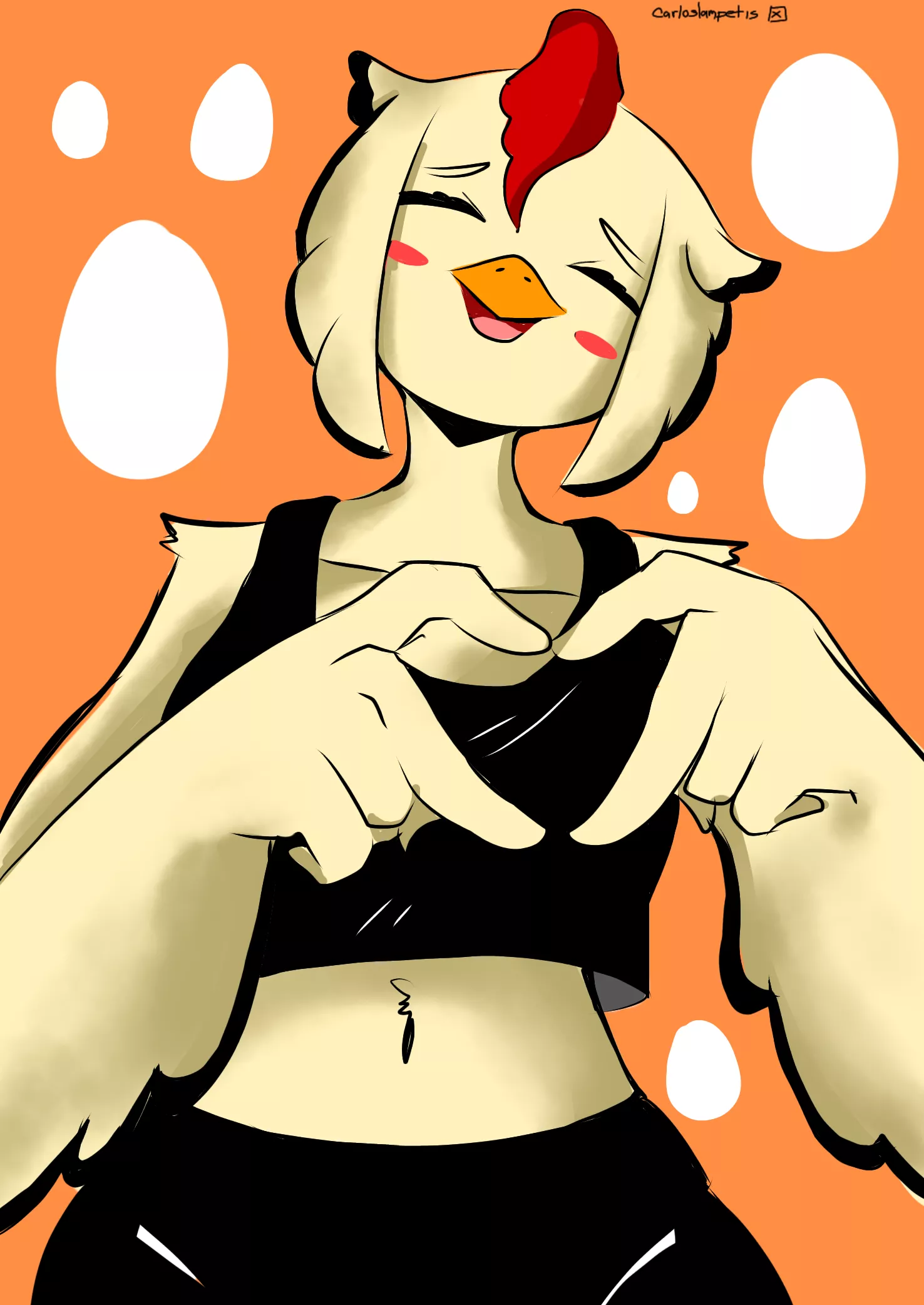 Maggie wants to know if you want to eat with her? More beautiful birds I will continue drawing UvU posted by Greedy-Science7024