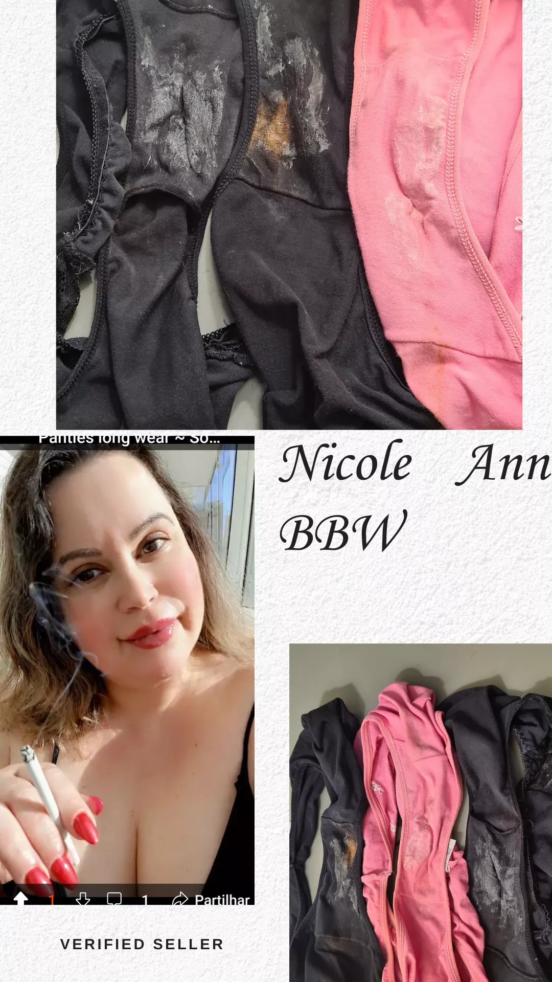 [Selling] [EU] 3 lovely fullbacks of the week 24h wear each! I customize panties with add ons of your choice extra days ~ Fetish friendly [F]. Ship worldwide vac sealed discret pkg Snapchat: annnicoleann2 Telegram: @annnicoleann posted by bbwnicoleann