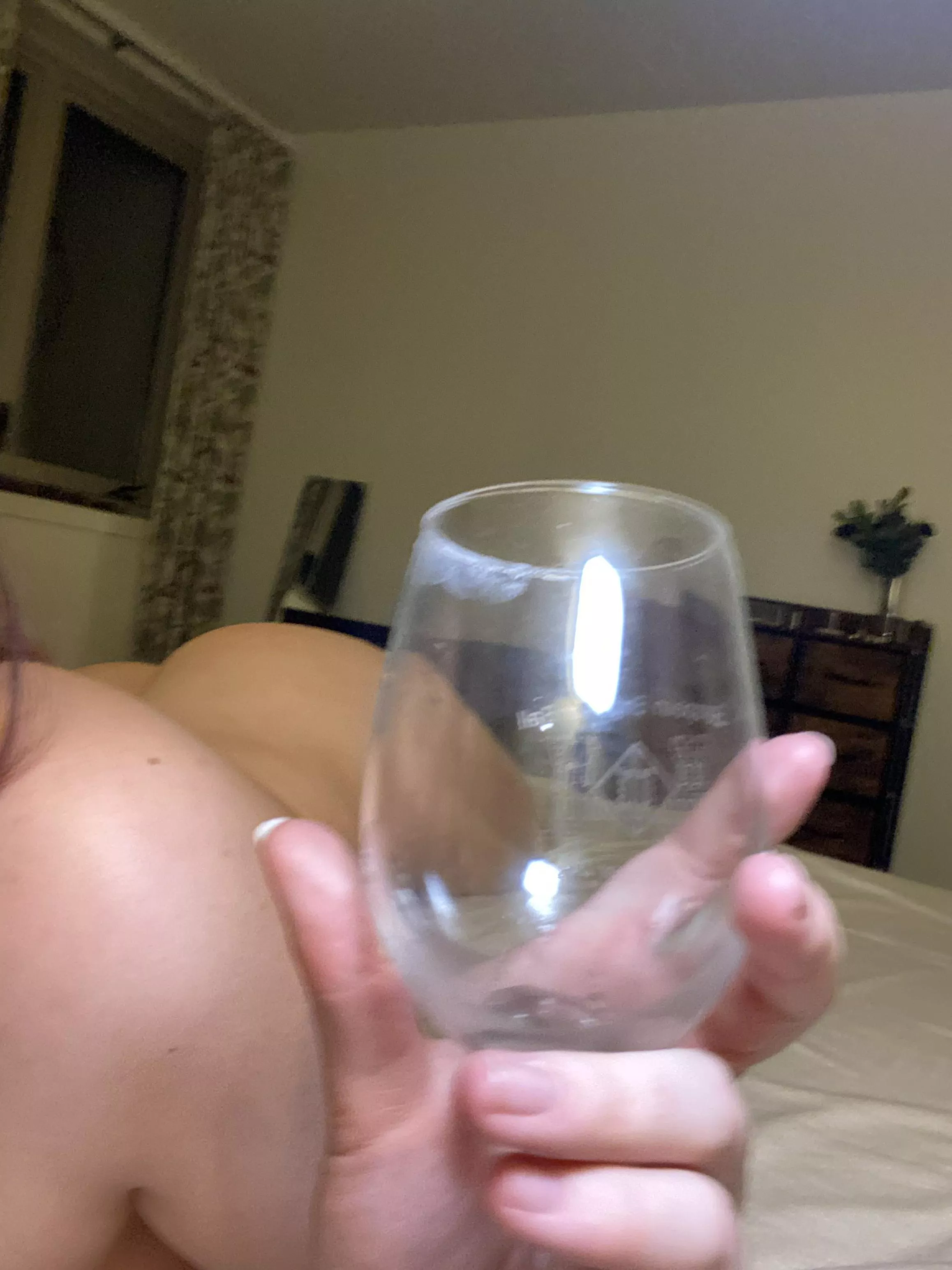 Waiting for someone to drink some wine with posted by UnripePlateau