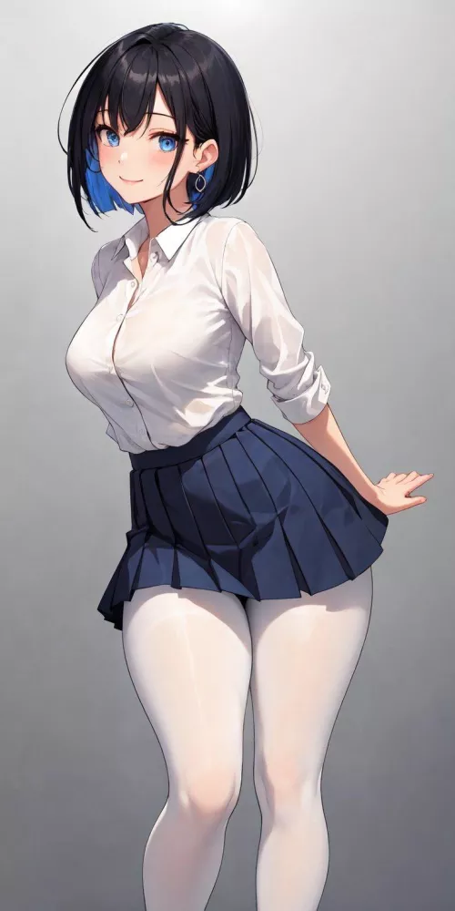 Wearing White Tights by CheetahSperm18