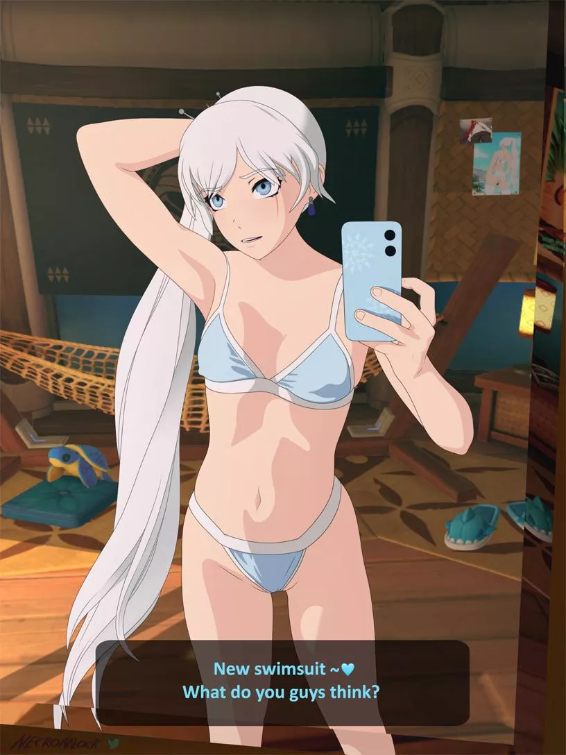 Weiss' new swimsuit (Necromalock) posted by Blaiseingfire
