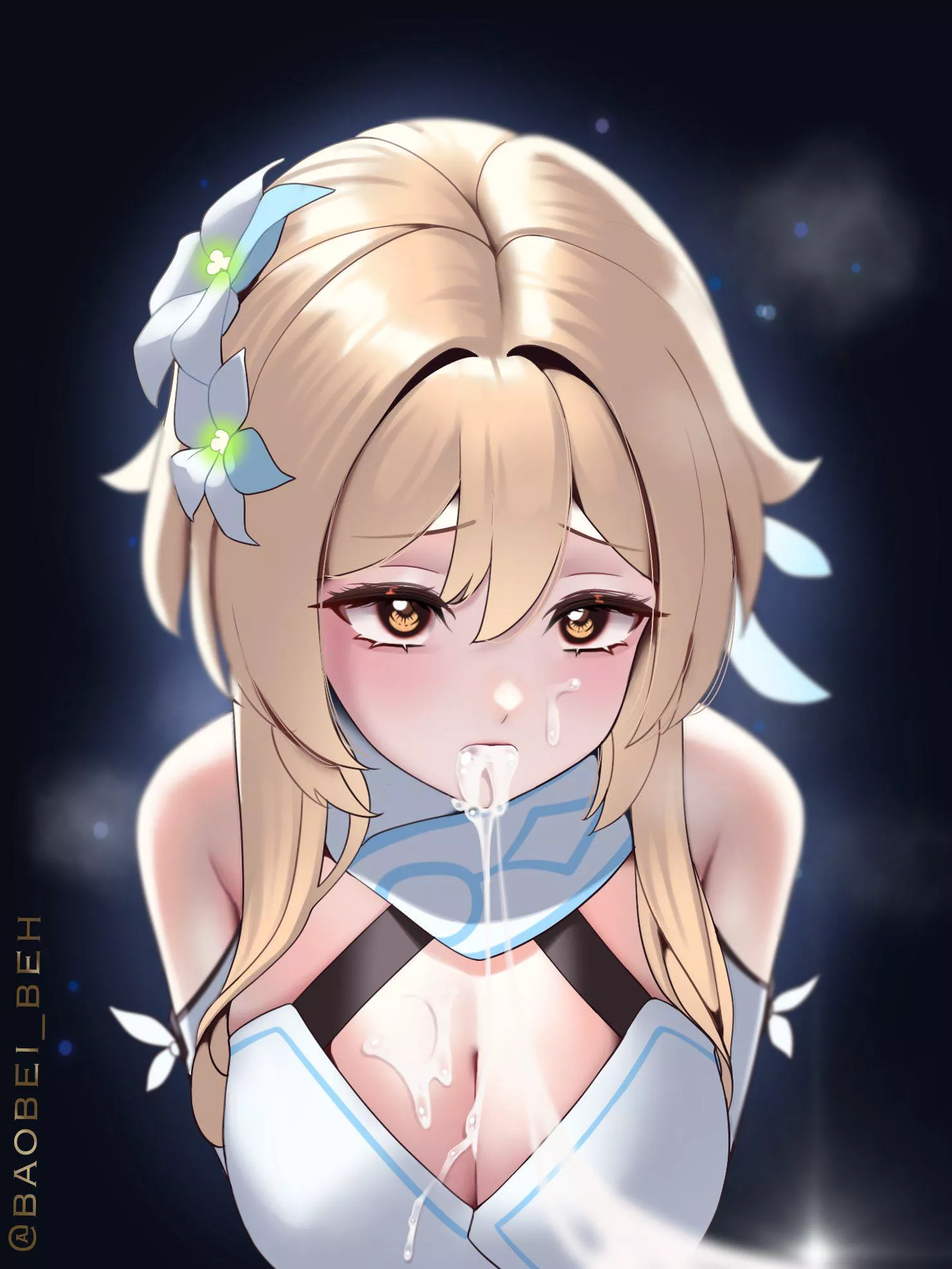 Who would kiss her instantly? [Lumine from Genshin Impact; By: baobei_beh] posted by SoftScanner
