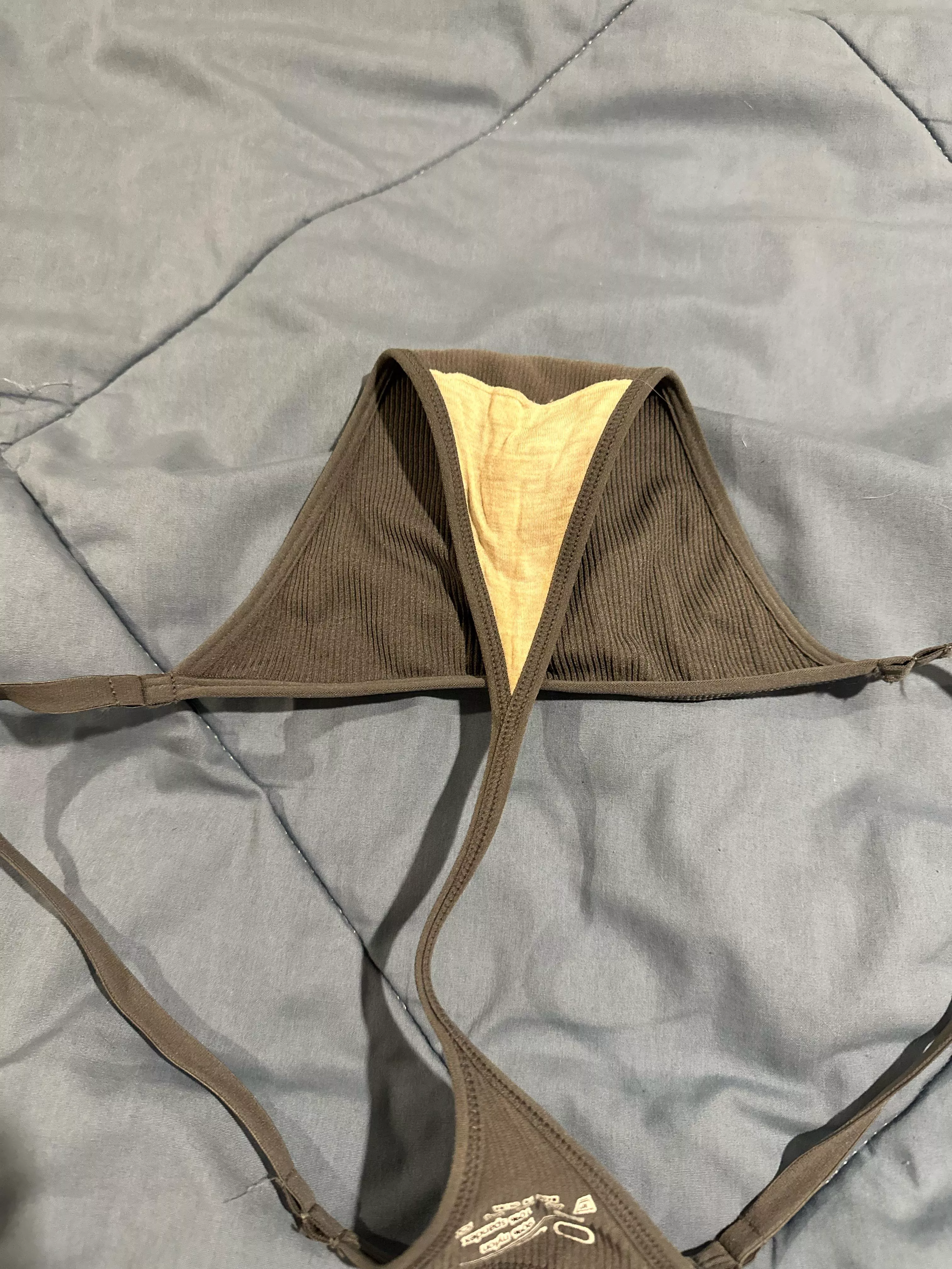 Wife’s new thong she wore all weekend posted by tabby711