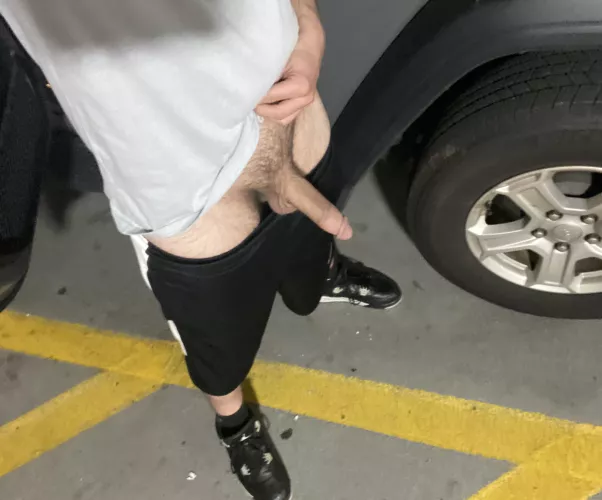 You come around the corner in the parking garage and here I am…now what? by jeeps_and_drums