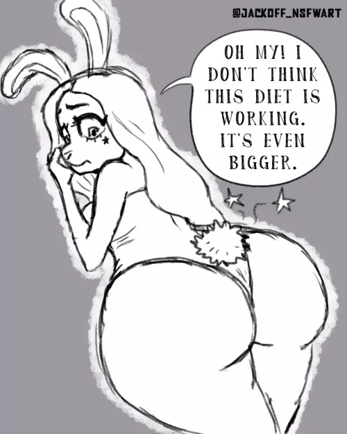 Big ass bunny girl [F] (jackoff_nsfwart) by JackOff_NSFWart
