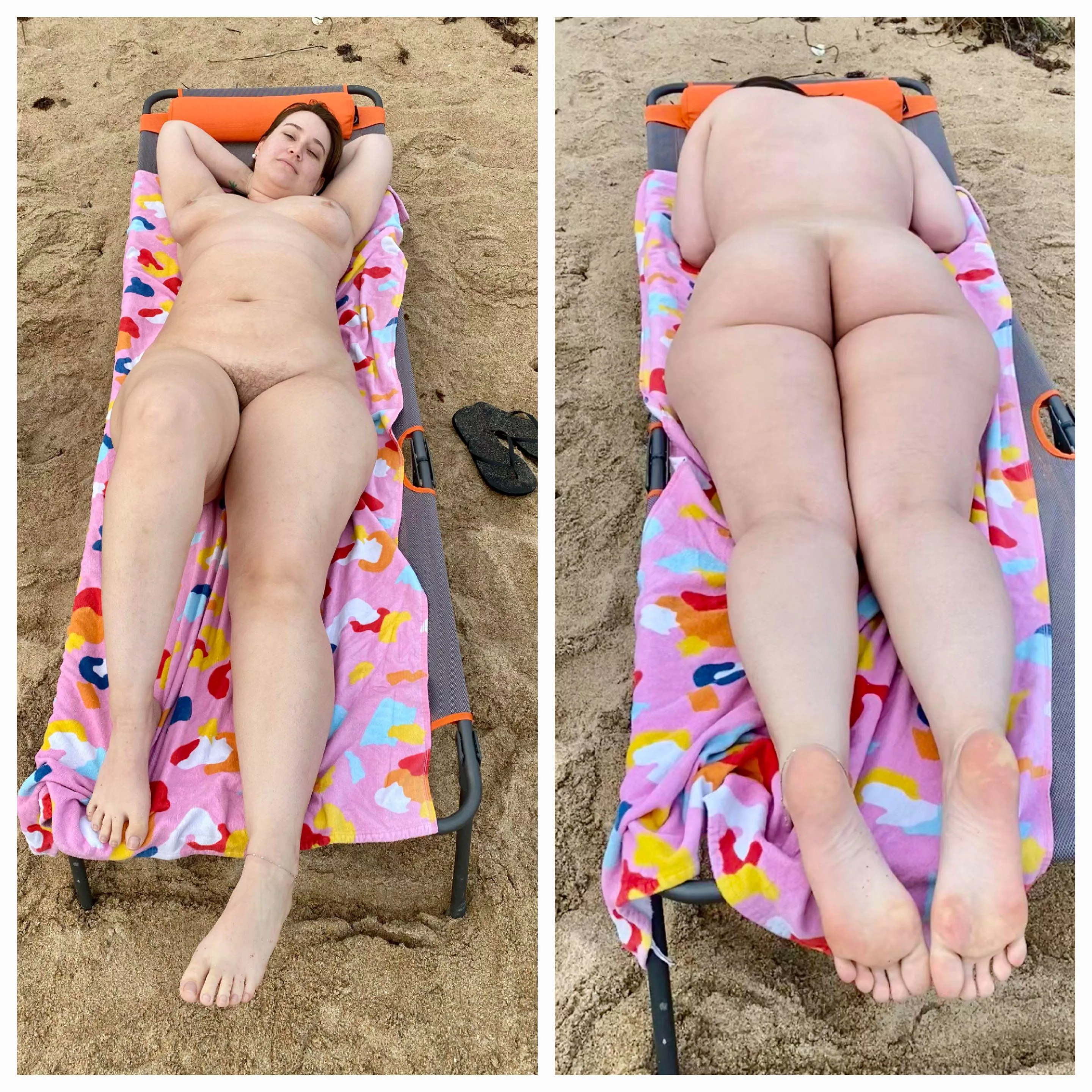 Can this curvy girl with a hairy pussy tan naked beside you ? posted by impalagenesis