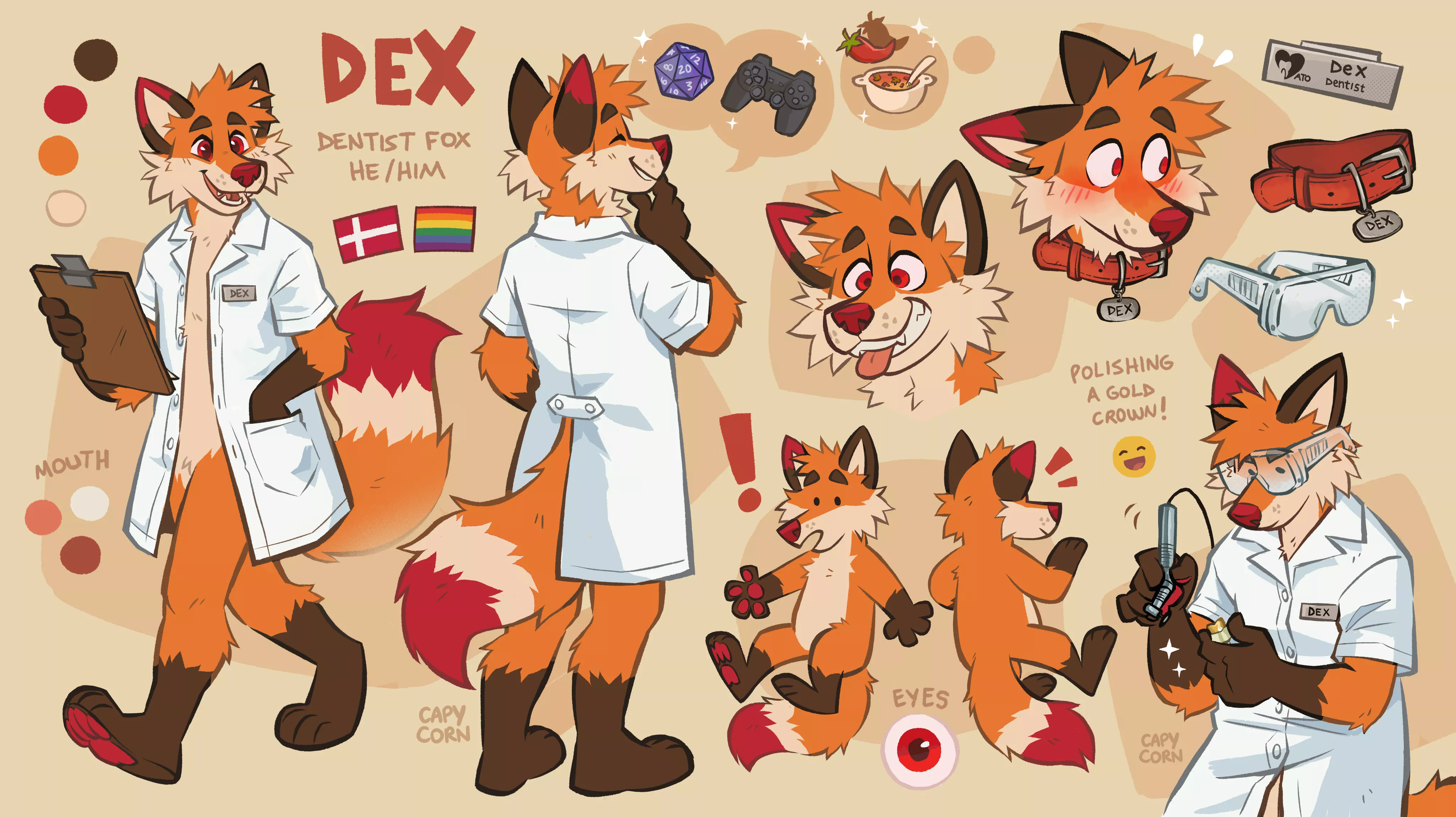 Comm for someone on Twitter 🦊🦷🫧✨ posted by _capycorn