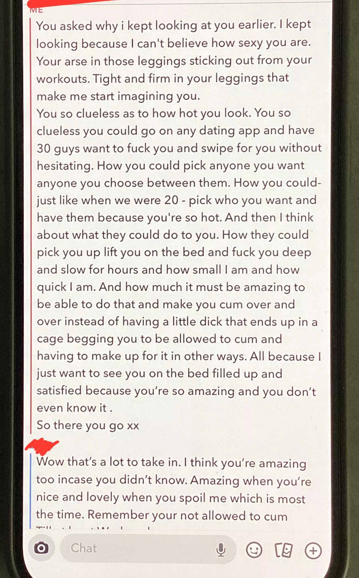 Hi I confessed to my wife and not sure what her reactions means - if it’s good or bad? Thoughts and advice greatly appreciated on where to go next as I am a bit confused. posted by Acrobatic_Pack2167