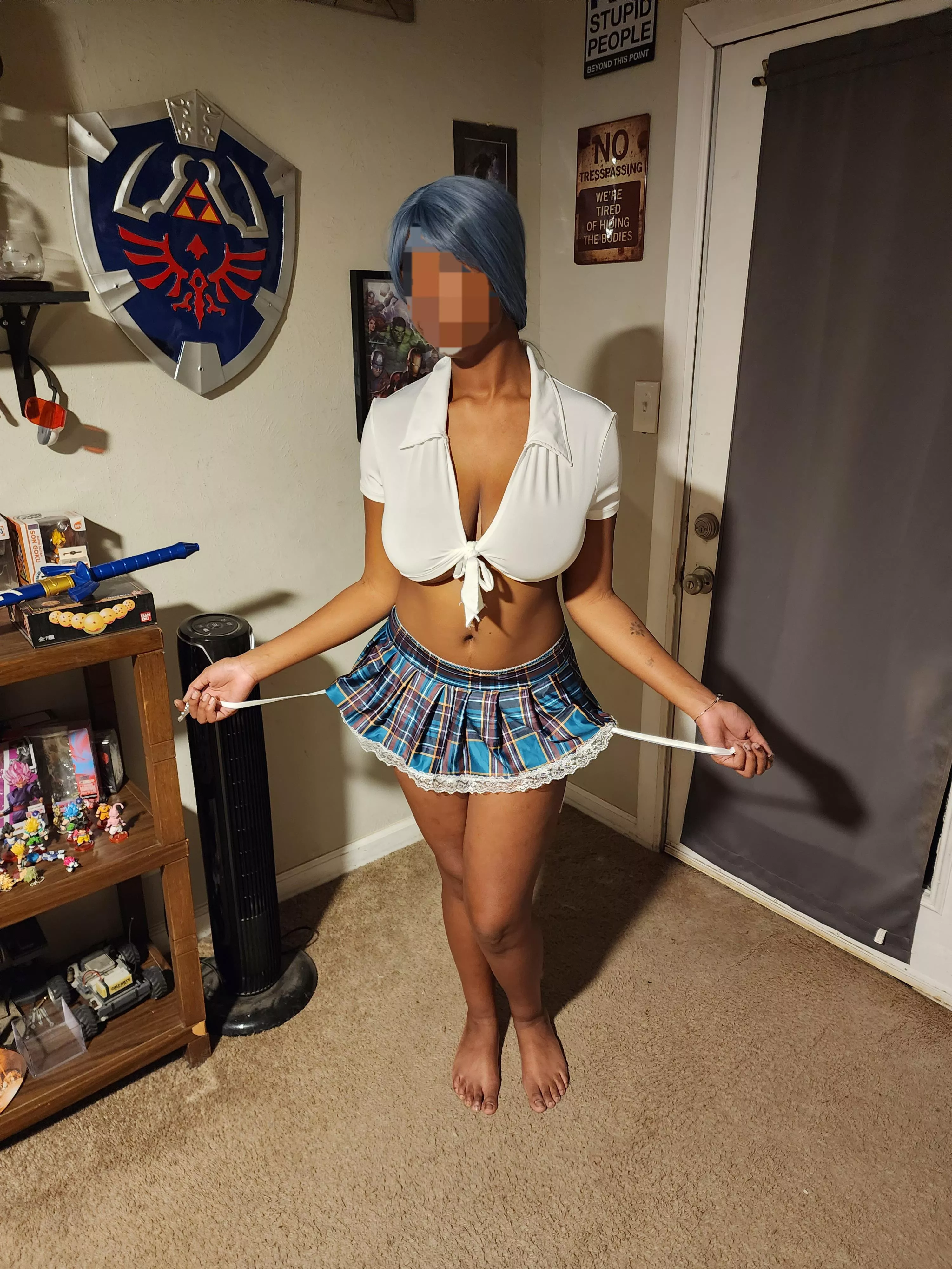 I absolutely love the way this looks on me I hope all of you like it too! I have some that are a bit more revealing maybe I'll post with encouragement! posted by ososcafe