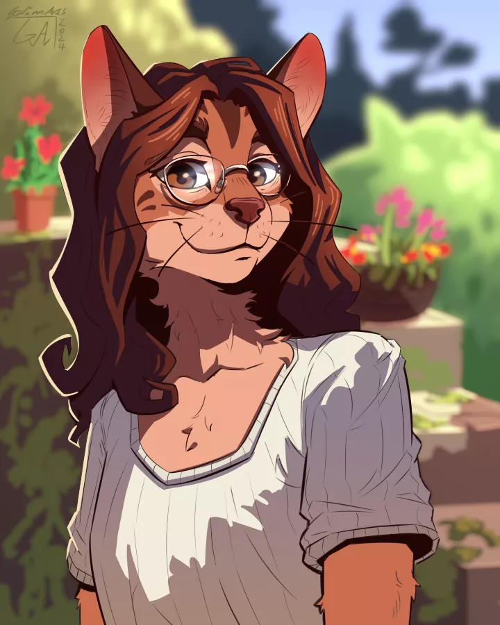 I drew my sona :) posted by Galinn-Arts