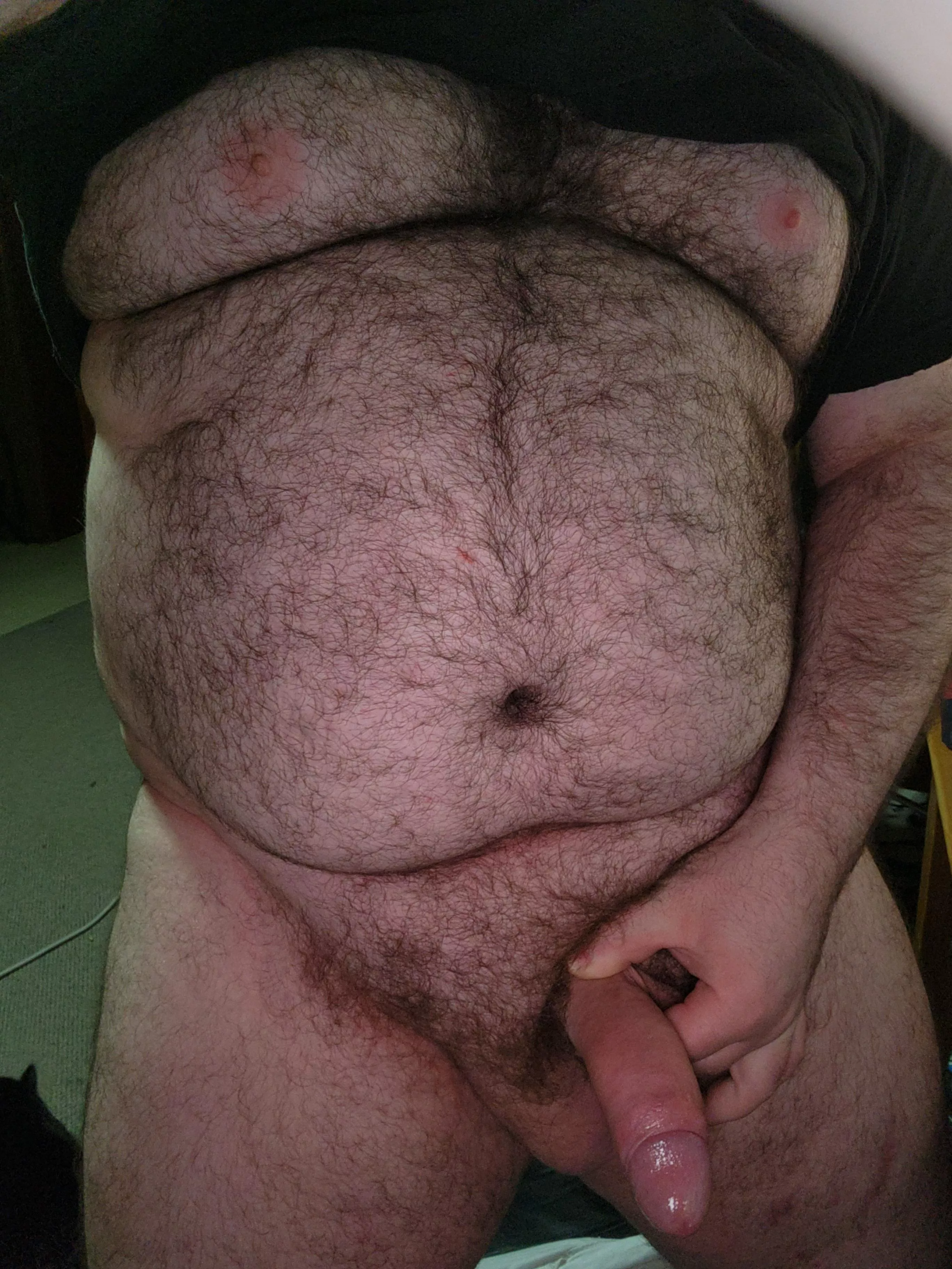 Im a teddy bear, chubby and soft hair to run your fingers through posted by darklime6